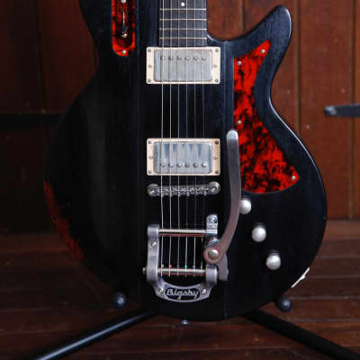 Eastman Juliet/v Bigsby Antique Black Finish Electric Guitar for sale