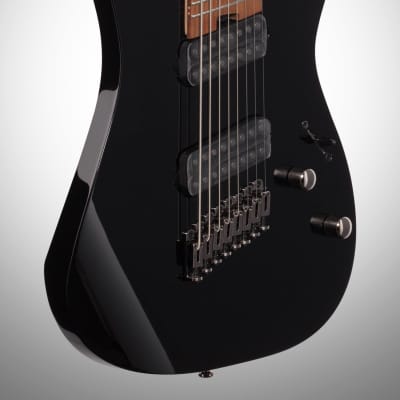 Ibanez RGMS8 Multi-Scale Electric Guitar, 8-String, Black image 4
