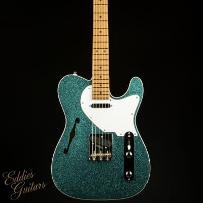 Suhr Eddie's Guitars Exclusive Custom Classic T Roasted - Aqua Sparkle image 3