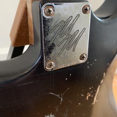 Mario Guitars S Style Heavy Relic Black w/ Brazilian Slab Board image 14