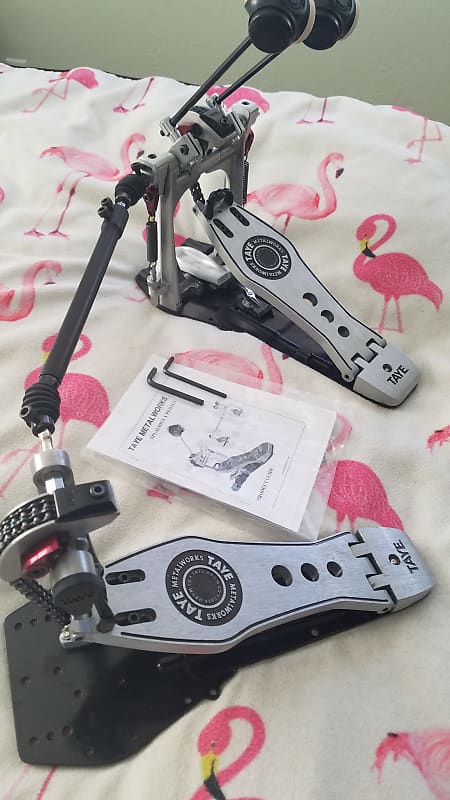 1st gen Taye Drum Metal Works XP1.02 Double Bass Drum Pedal RARE