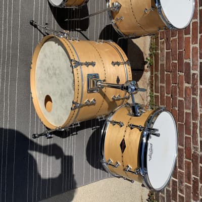 Craviotto drum set autographed 4 drums 20 12 14 + snare excellent HARD TO find ! image 8