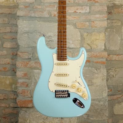 JET GUITARS JS300 BL - Stratocaster Roasted Maple Neck - Blue for sale