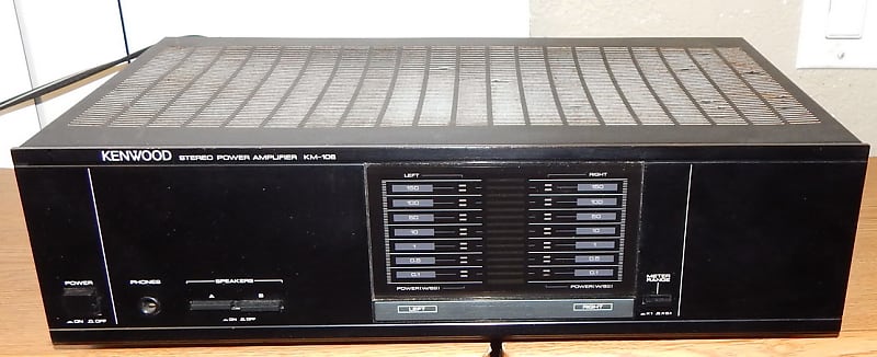 Kenwood KM-106 power amplifier recapped | Reverb