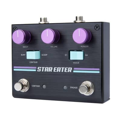 Pigtronix Star Eater All-Analog Dual Footswitch Super Jumbo Fuzz Pedal with Hunger, Volume, Sweep, Voice, and Contour Knobs image 4