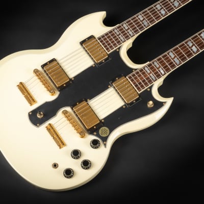 1992 Gibson EDS-1275 Alpine White GH | USA Doubleneck Vintage SG Gold Hardware Eagles | OHSC image 6