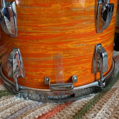 Ludwig 9x13 Converted Snare Drum - 1968 - Mod Orange image 2