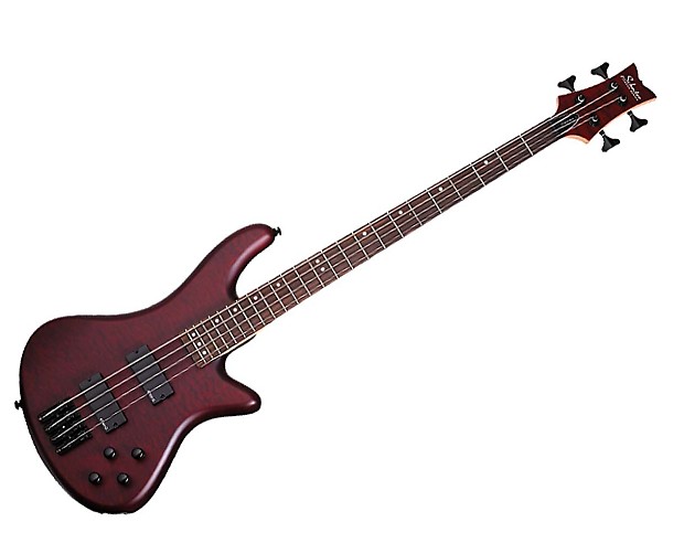 Schecter Stiletto Custom-4 Active 4-String Bass Vampyre Red Satin image 1