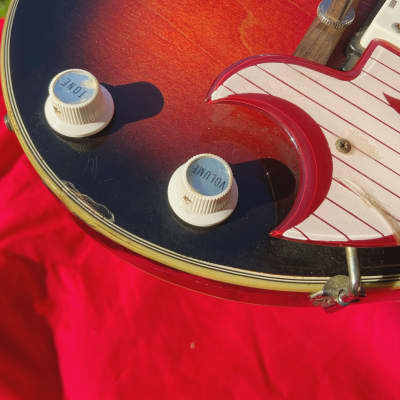 1960's Eko Florentine II Red Burst Electric Guitar Made in Italy image 13