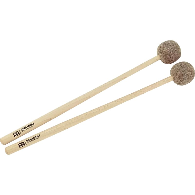 Meinl Percussion Mallet Pair with Large Felt Tips, Maple Handle (MPM1) image 1
