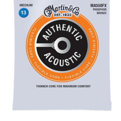 Martin MA550FX Flexible Core Phosphor Bronze Acoustic Guitar Strings .013-.056