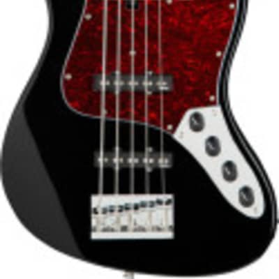Sadowsky MetroExpress 21-Fret Vintage J/J 5-String Bass, Black w/ Gig Bag image 1