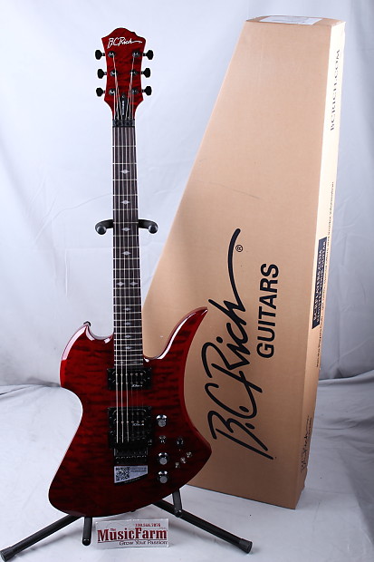 BC Rich Mockingbird STC Transparent Red Electric Guitar MGSTCTR Floyd Rose