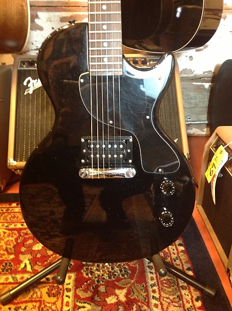 Epiphone Les Paul Jr. 2003 Black Sparkle w/Gig Bag!! | Reverb