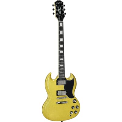 Epiphone Exclusive SG Custom Electric Guitar, Gold Sparkle