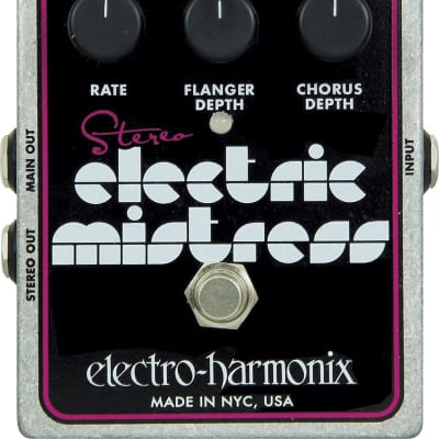 Electro-Harmonix Stereo Electric Mistress Flanger Chorus Pedal w/ EHX Power Supply! image 1