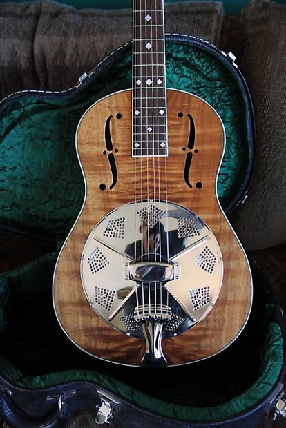 National Estralita Deluxe Koa 2009 Reverb