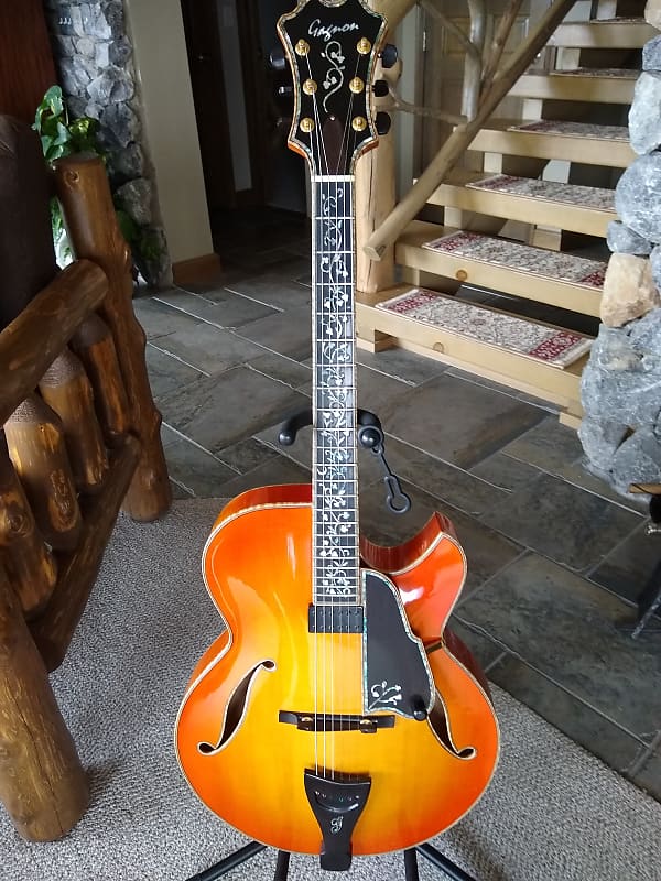 William Gagnon Imperial Cherry Burst Jazz Archtop Guitar w/Case Highly Ornate Custom Build Only One image 1