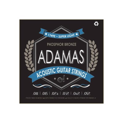 Adamas Acoustic Guitar Strings Super Light .011-.052 for sale