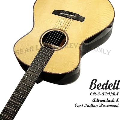 Bedell Coffee House Orchestra Natural Adirondack spruce & Indian rosewood handmade guitar image 6