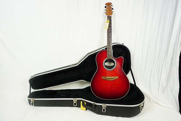 Ovation 1861 Standard Balladeer Red | Reverb
