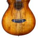 Breedlove ECO Pursuit Exotic S Concerto CE Acoustic-Electric Bass Guitar - Amber