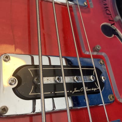 Baldwin Vibraslim Bass 1968 - Red Burst w/OHC image 5