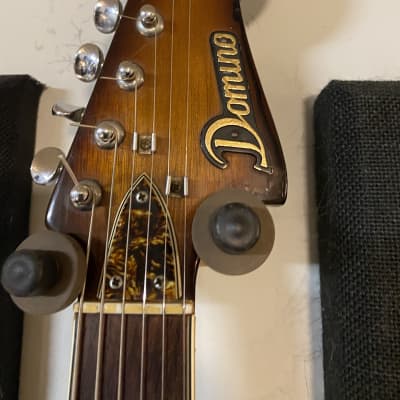 Domino  Dawson Vintage Electric Guitar #40E2 1960's  Brown Burst image 6