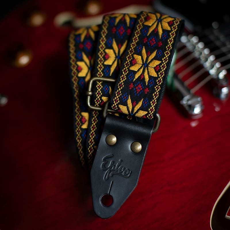 Epivo “Canelle“ Retro Guitar Strap Reverb UK