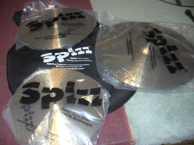 SPIZZ cymbals 20" 16" 14" NEW w/ bag $460 Add a cymbal listing get $5 off + a Not So Modern Drummer image 1
