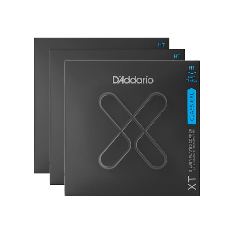 D'Addario XT Silver Plated Copper Classical Guitar Strings Reverb