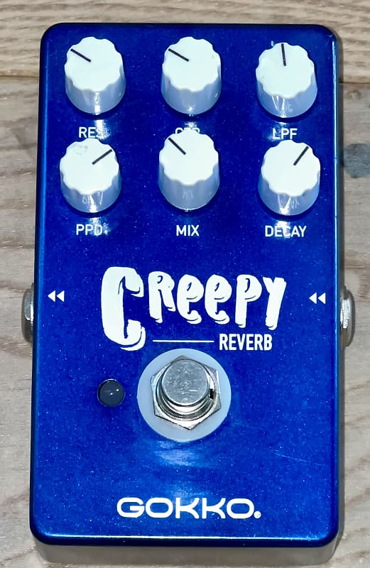 Great Reverb Pedal Gokko Creepy Reverb, Blue, Affordable | Reverb