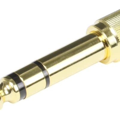 Pig Hog Solutions 3.5mm(F) - 1/4"(M) Threaded Stereo Adapter PA-ST35THRD image 2