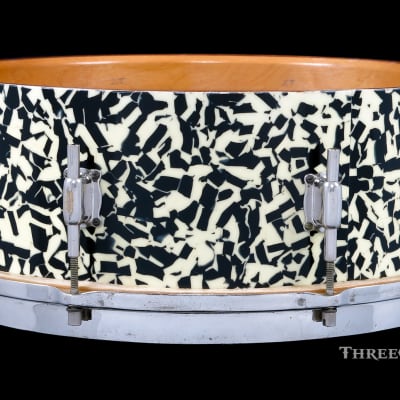 1930s Leedy Black Onyx Professional Model 'Separate Tension' Snare Drum :  5 x 14 image 18