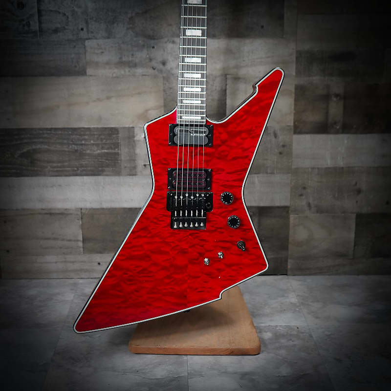 Schecter E-1 Floyd Rose Sustainiac Special Edition Trans Red
