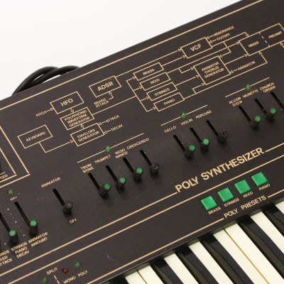 1983 Siel Cruise Vintage Analog Synthesizer Keyboard Rare Mono Synth Poly Hybrid Made in Italy image 10