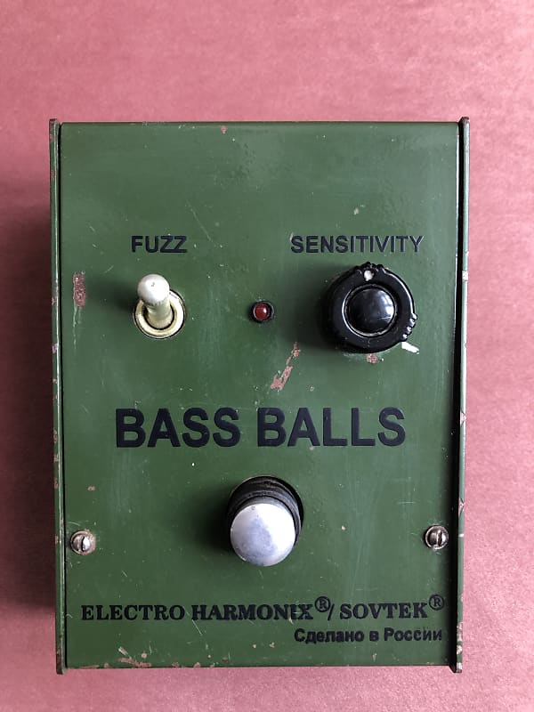 Electro-Harmonix Bassballs Sovtek 90's Green with fuzz switch