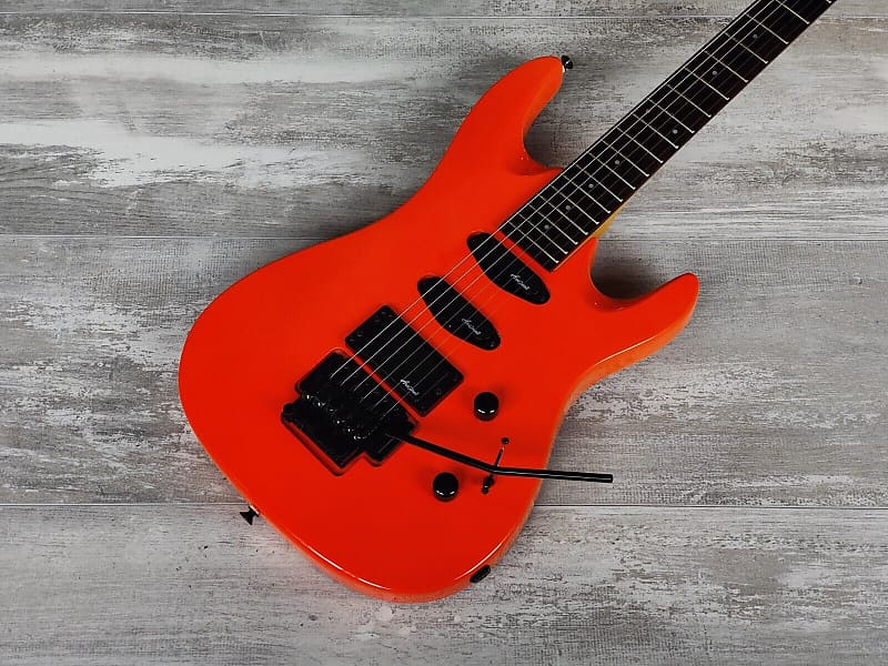 アリアプロ Aria Pro Ⅱ magna series MA-38 Aria Pro II Magna Series MA38 Superstrat (Fluro Orange) | Reverb
