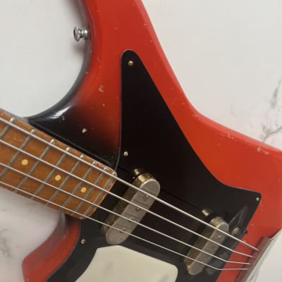 Ultra Rare Circa 1960 Fenton Weill Contra Bass Lefty Left Handed Lefthand Rare Vintage Burns image 4