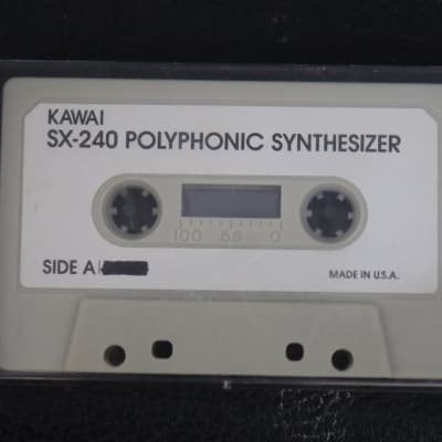 Kawai SX-240 original factory cassette tape - 1980s