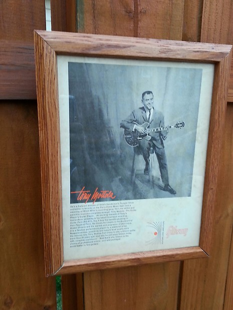 1965 Gibson Promo Ad Framed Gibson ES-355 Tony Mottola image 1