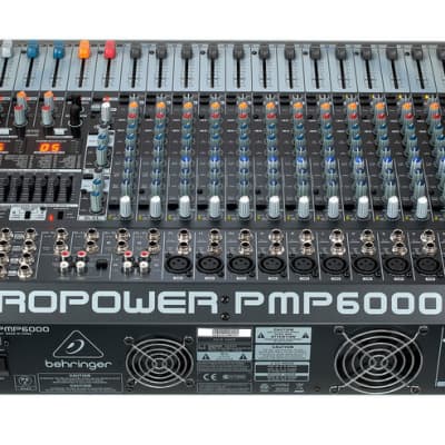 Behringer Europower PMP6000 1600-Watt 20-Channel Powered Mixer with Dual Multi-FX image 4