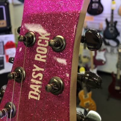 Daisy Rock Atomic Pink Rock Candy with Seymour Duncan Dimebucker, Strap & Case - Pre Owned image 15
