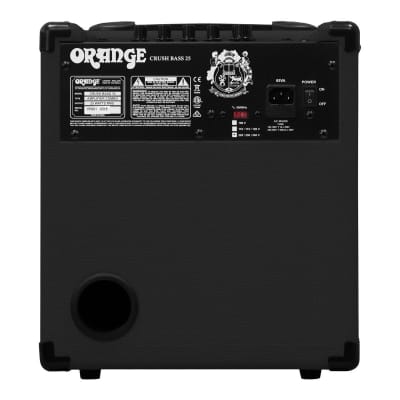 Orange Crush Bass 25 Bass Combo Amplifier (25 Watts, 1x8"), Black image 5