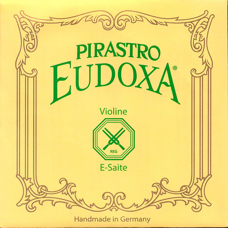 Pirastro Pirastro Eudoxa 4/4 Violin E String - Medium Gauge - Aluminum-Steel - Ball-End image 1