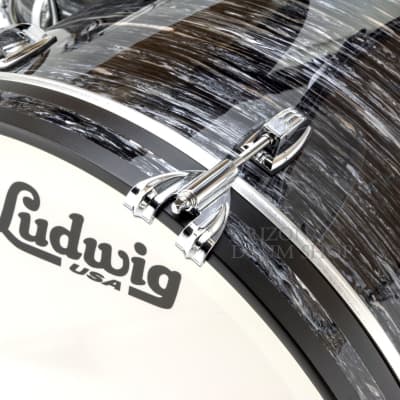 Ludwig Classic Maple Pro Beat Vintage Black Oyster 3-piece Shell Pack 13/16/24 image 3