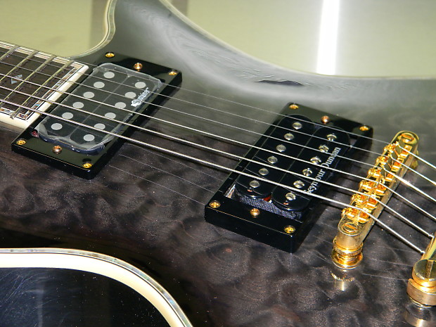 Fernandes Ravelle Elite Sustainer Guitar, Trans Black, new with