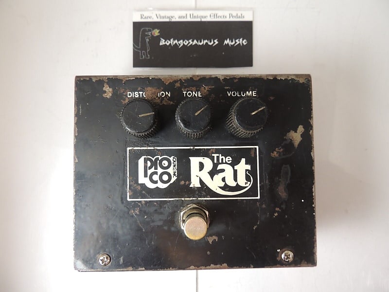 1979 ProCo Rat Distortion Effects Pedal Vintage Big Box Tone Knob Version 1B image 1