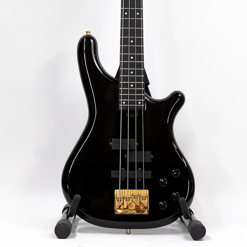 1989 Kawai Rockoon KRB-90 Neckthrough PJ Bass - MIJ - Transparent Black