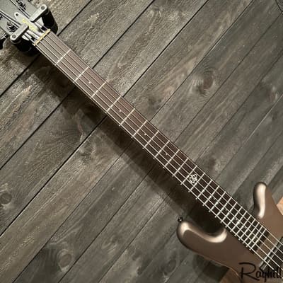 Spector NS Ethos HP 5 String Electric Bass Guitar Gunmetal Silver image 10